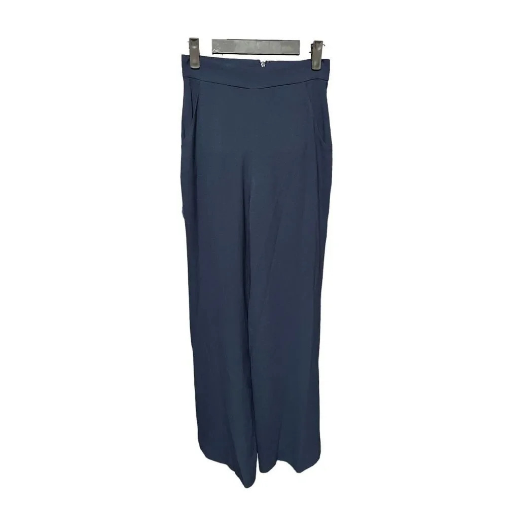 Dress The population Andreas Wrap Top & Wide Leg Pant Set - Picture 5 of 11